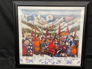 Salt Lake 2002 Olympic Winter Games Signed Framed Print