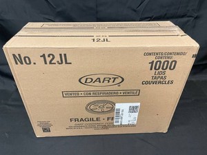DART 12JL Vented Food Container Lids - Case of 1,000