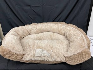 Plush Bolster Pet Bed