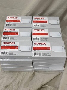 Staples 50993 3 X 5 Line-Ruled Index Cards, 100ct (Lot of 30)