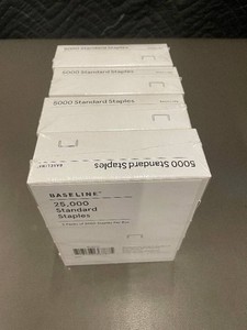 DE 3 - Baseline 25,000 Standard Staples in 5 Packs of 5000 Per Box