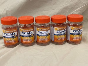 o1 - Zicam Orange Flavor Medicated Fruit Drops 25 Count (Lot of 5)