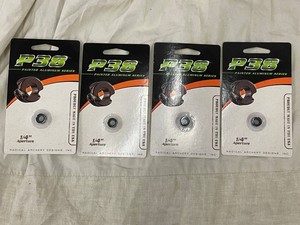Radical Archery Designs P38 Painted Aluminum Peep Sights 14 (Lot of 4)