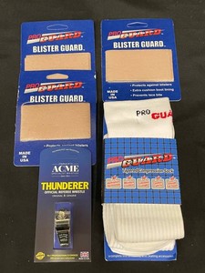 Pro Guard Blister Pads, Compression Socks & Acme Whistle Mixed Lot