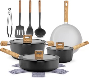 NutriChef 14 Piece Pots and Pans Set