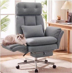 Hoffree Criss Cross Desk Chair with Pet Seat