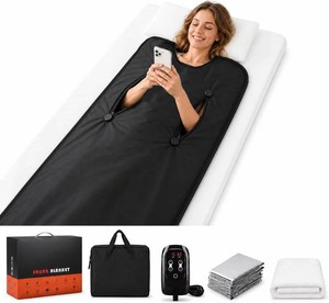 Fulove Sauna Blanket with Zipper Sleeves