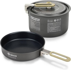 ALOCS 3-Piece Camping Cookware Set