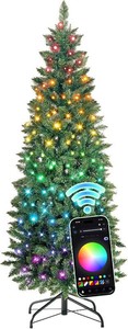 Hollo Star 5.5 Pre-Lit Pencil Christmas Tree