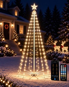 Effiectdiy 7 Outdoor Christmas Cone Tree