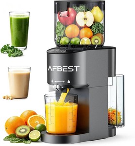 $120 Juicer Machines with 5.8 Large Chute, 3-in-1 Cold Press Juicer for Whole Vegetables Fruits Making Nut Milk, 100oz Capacity Masticating juicer for Daily Wellness, Easy to Clean, Premium Gray