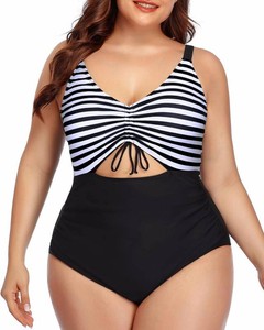 $20 Daci Women Plus Size One Piece Swimsuits - Tummy Control Bathing Suits Cutout Monokini Swimwear Size 12 Plus