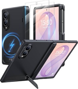 $80 TORRAS for Samsung Galaxy Z Fold 8 Case, Magnetic & Flush Stand, Black