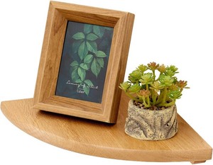$24 Oak Floating Corner Shelves 10 inch, Solid Wood Corner Shelf Wall Mounted Wall Shelves for Bedroom, Living Room, Bathroom, Kitchen, Office, Corner Shelves for Storage & Decoration