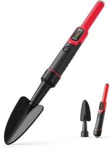 $40 2-in-1 Metal Detector Pinpointer with Digging Shovel, LAFMATE Handheld Pin Pointer Wand with 360 Detection, IP68 Waterproof, 3 Sensitivity Levels & Dual Alert Modes, for Adults Kids Treasure Hunting