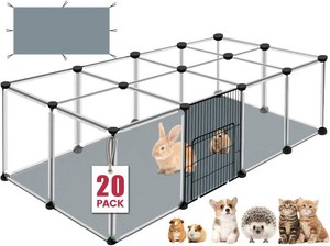 $36 20 Panels Small Animals Playpen, 48x24x16 Pet Playpen
