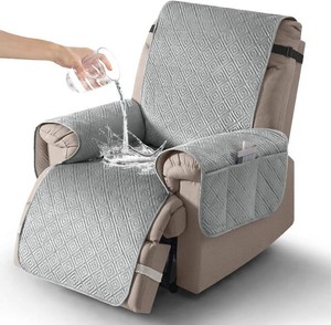 $30 Recliner Covers Washable, Stretch Chair Slipcovers, 30,Light Gray