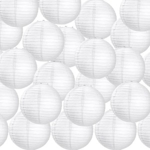 $29 Treela 30pack White Chinese Paper Lanterns for Wedding Party Decor, 12