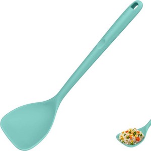 U-Taste Silicone Wok Spatula, 600 F Heat Resistant Stir Fry Tool, Aqua Sky