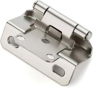 $35 Ravinte Satin Nickel Semi-Overlay 12 inch Self-Closing Hinges, 30 Pack