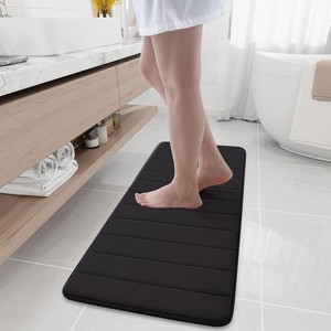 $27 Memory Foam Bath Mat 47 x 17, Ultra Soft Absorbent Bathroom Rugs