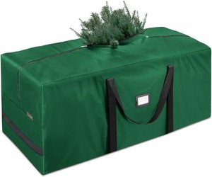 $20 BALEINE 7.5 ft Christmas Tree Storage Bag, Heavy Duty 900D Oxford Fabric with Reinforced Handles and Dual Zippers Wide Opening, Extra Large Storage Container (Green)