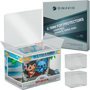 $25 Premium 0.7mm Heavy Duty Pop Protectors Compatible with TownsMomentsRides - Ultra Thick 0.7mm FNKO Pop Protector, Crystal Clear, UV Protection, Scratch Resistant (2 Pack)