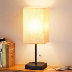 $30 Bedside Lamp for Bedroom - 3 Color Temperatures, USB AC, 2 AC Outlets