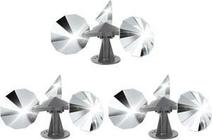 $26 OFFO 3 Pack Bird Reflector, Reflective Pinwheel Wind Spinner, 5.1 Inch