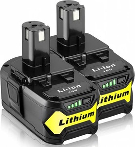 $50 2 Packs High Capacity Replacement for Ryobi 18v Battery P108 P104 P105 P102 P103 P122 P109 Li-ION Compatible with Ryobi 18V ONE System Cordless Power Tools and Charger