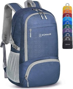 $24 ZOMAKE Lightweight Packable Backpack 30L, Foldable Travel Hiking Daypack