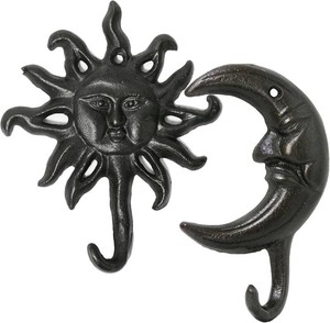 Cast Iron Hook, 2Pcs Heavy Duty Vintage Coat Hooks with Screws