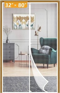 $22 Yotache Magnetic Screen Door Fits 32x80 Doors, White