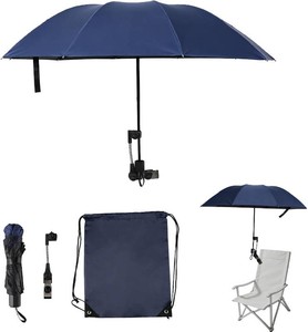 $23 Nanlanzhou 47 Beach Chair Umbrella with 360 Adjustable Clamp