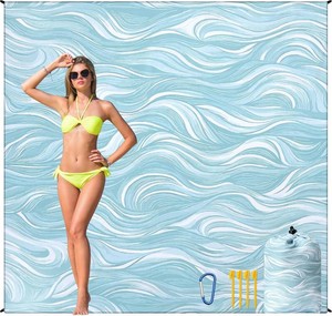 $20 Beach Blanket Waterproof Sandproof Quick Drying Mat for 1-8 Adults
