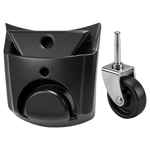 WetDry Shop Vac Caster Wheel Foot 841174 73137 Compatible with Ri-dgid HD0900 HD09001 HD0600 HD06001 (1, Black)