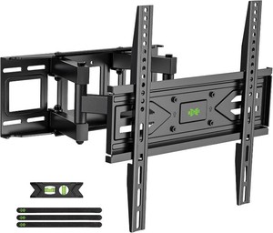 $35 USX MOUNT Full Motion TV Wall Mount for Most 32-70 inch TVs up to 99 lbs, Wall Mount Bracket with Dual Articulating Arms, Swivel, Tilt, Max VESA 400x400mm, TV Mount Fits 1216 Wood Studs