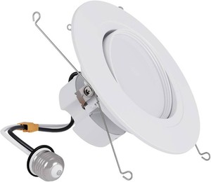 $33 HALO RA 6 inch LED Recessed Lighting Retrofit Gimbal Trim 5CCT 600900lm