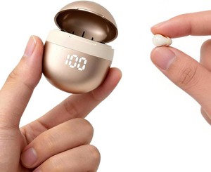 $23 Xmenha Invisible Mini Small Earbuds Wireless Bluetooth, Skin Tone Smallest