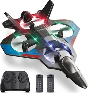 $35 4DRC RC Planes Remote Control Airplanes for Kids Adults,Black,2Batteries