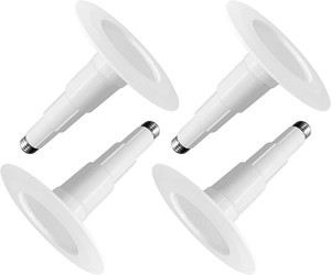 $40 4 Inch LED Can Lights Adjustable Recessed Retrofit Downlight, 8.5W40W, 2700K Soft White, 500LM, Dimmable,ETL Damp Rated Replacement Recessed Lighting Install, Bevel Trim, E26 Base,4-Pack