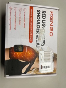 $80 Keneo Cordless Red Light Therapy Shoulder Wrap with Heating &3 Vibration