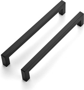 $40 Ravinte Matte Black Kitchen Square Cabinet Handles 7-12 Inch 20 Pack