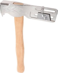 $52 Magnetic Roofing Hammer, 005 MH 17oz Magnet Roofing Hatchet Carbon Steel Shingling Hammer with Handle Roof Repair Magnetic Roofing, Roofing Hatchet Roofing Axe with Solid Wood Han