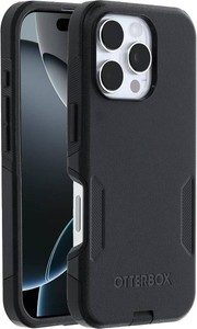 $60 OtterBox iPhone 16 Pro Case - Commuter Series - Black - Slim, Rugged, Dual-Layer Protection, MagSafe Compatible, Shock-Absorbing, Drop Resistant - Non-Retail Packaging