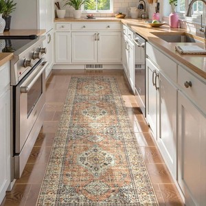 $49 Lahome Oriental Runners for Hallways, 2.5x10 Kitchen Runner Rug Non Slip
