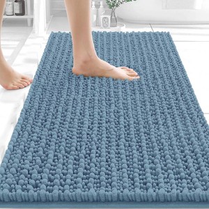 $36 OLANLY Bathroom Rugs 34x21, Thick Soft Absorbent Chenille Bath Rugs
