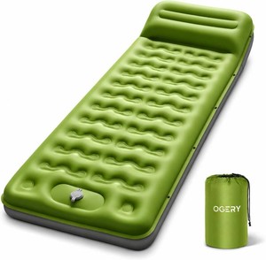 $30 OGERY Sleeping Pad, Ultralight Inflating Camping Pad with 6 Extra-Thick