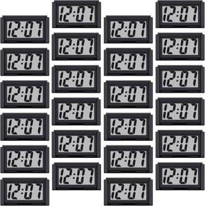 $38 Frienda 24 Pieces Mini Small Digital Clock Stick On,Black