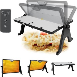 $20 180W Radiant Chicken Coop Heater Energy-Efficient Winter Heating, Safer Alternative to Brooder Lamps, Heater with 2 Heating Plates for Chick Kitten Puppy Pets Animals